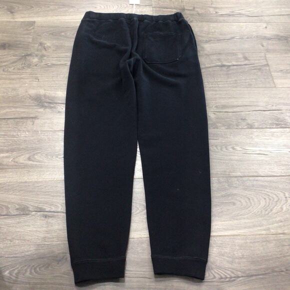 Sunspel Mens Drawstring Loopback Black Cuffed Sweatpants Size XL New With Tags - Picture 5 of 6